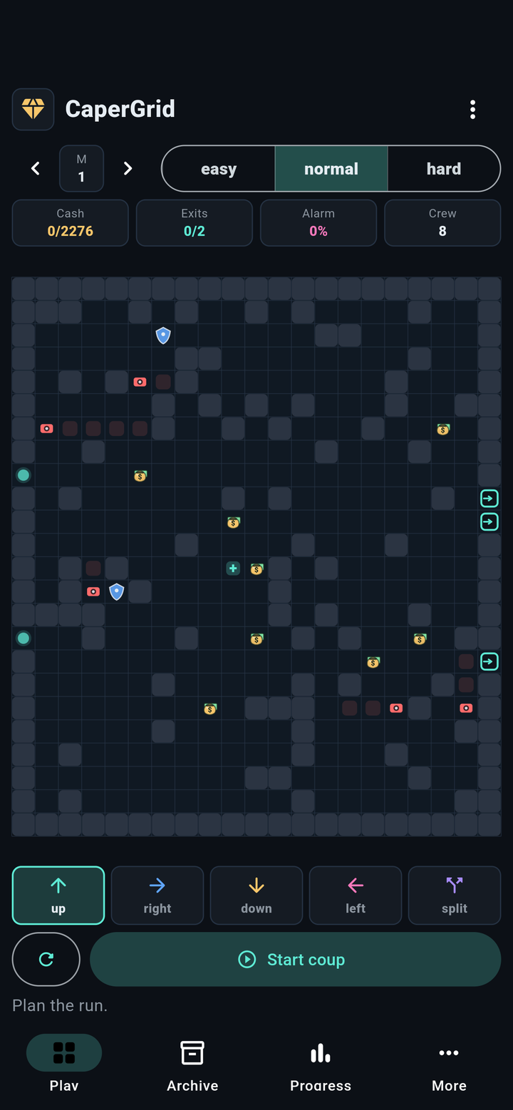 CaperGrid - Plan a mission