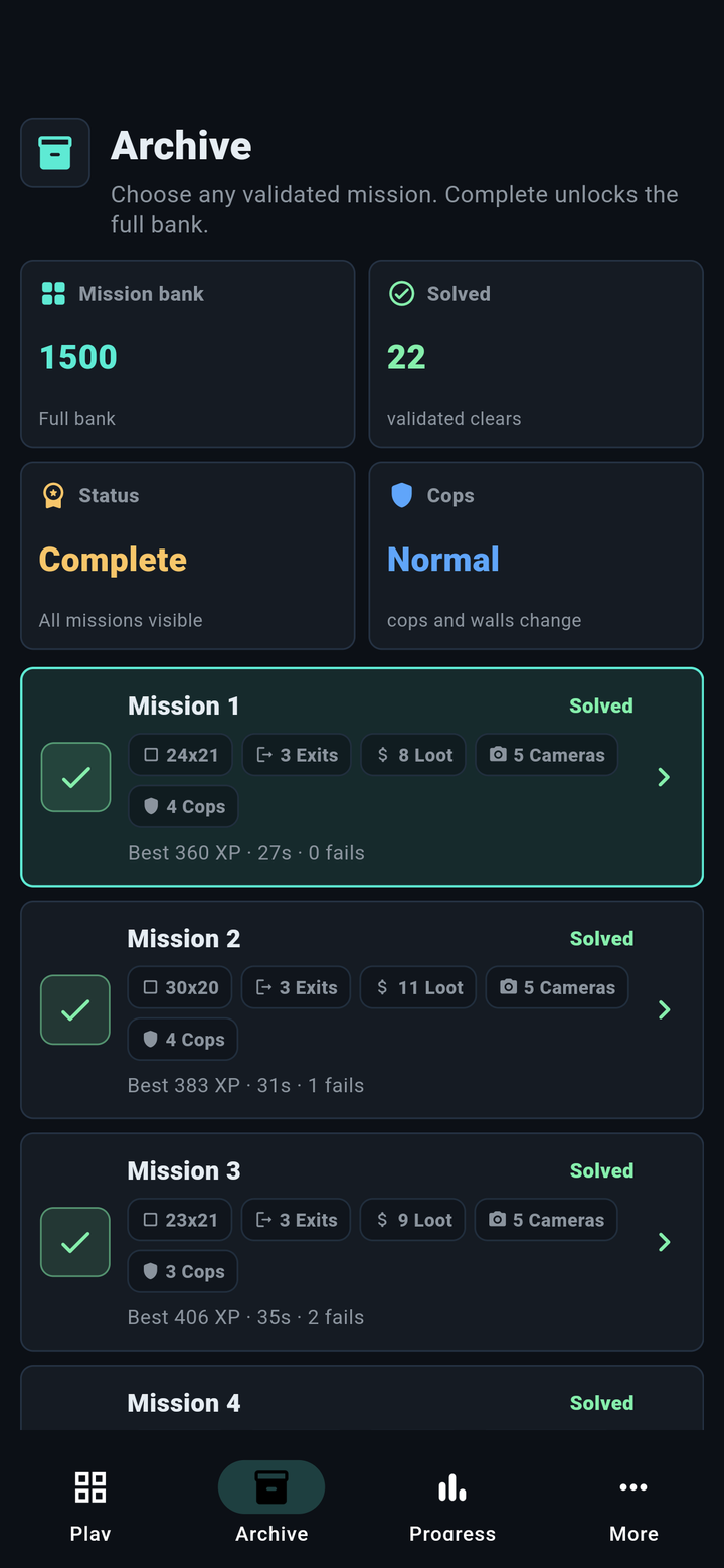 CaperGrid - Banque de missions