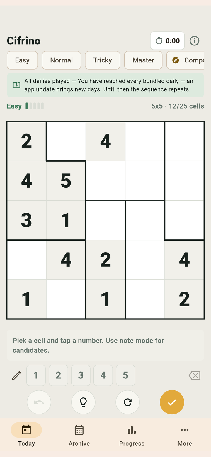 Cifrino - Solve number islands