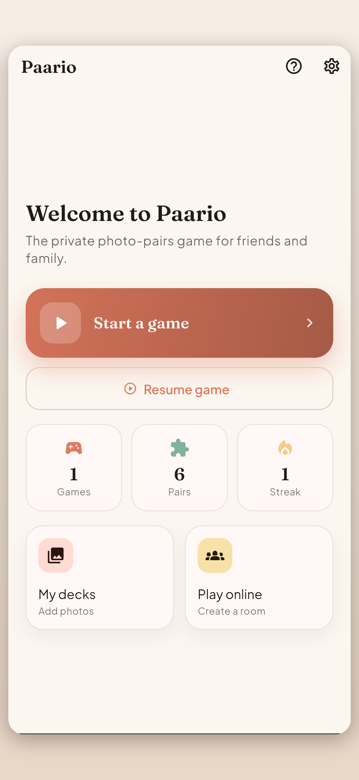 Paario screenshot