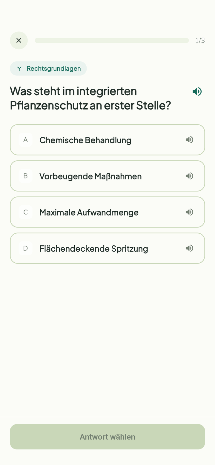 Sachkunde Pflanzenschutz - Quizfragen