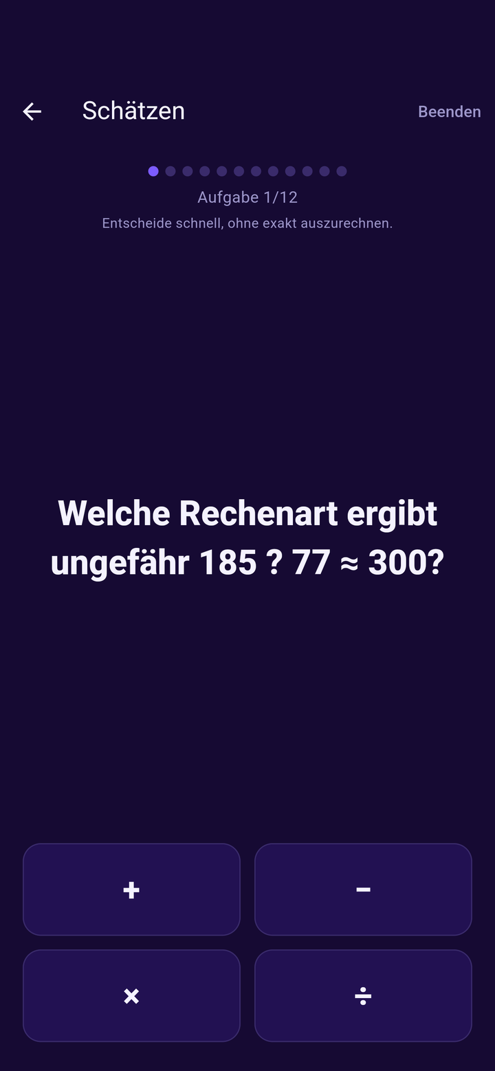 Rechenflow - Schätzen mit Gefühl